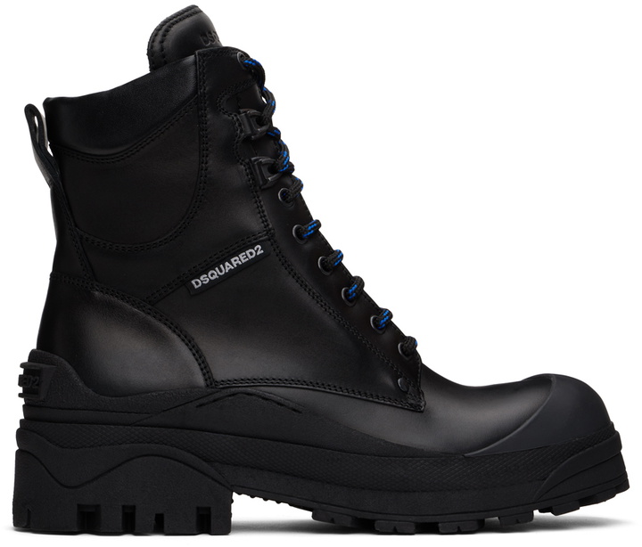 Photo: Dsquared2 Black Urban Combat Boots