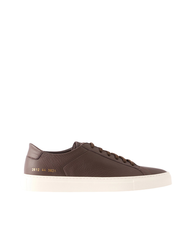 Photo: Common Projects - Achilles Full-Grain Leather Sneakers - Brown