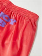 Y,IWO - Slim-Fit Printed Mesh Shorts - Pink
