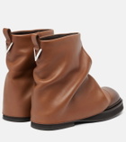 The Attico Mini Robin leather combat boots
