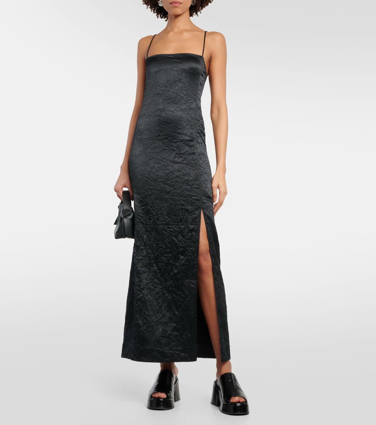 Ganni Satin slip dress