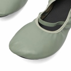 ALOHAS Women's Naira Leather Ballet Flats in Green
