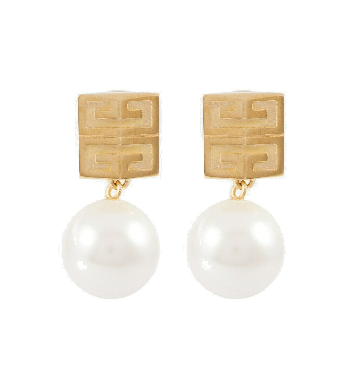 Givenchy - 4G embellished brass earrings Givenchy