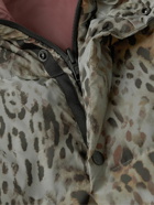 Moncler Genius - 2 Moncler 1952 Reflective Reversible Cheetah-Print Shell Down Jacket - Gray
