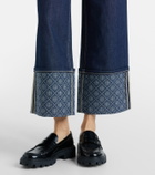 Tory Burch Monogram wide-leg jeans