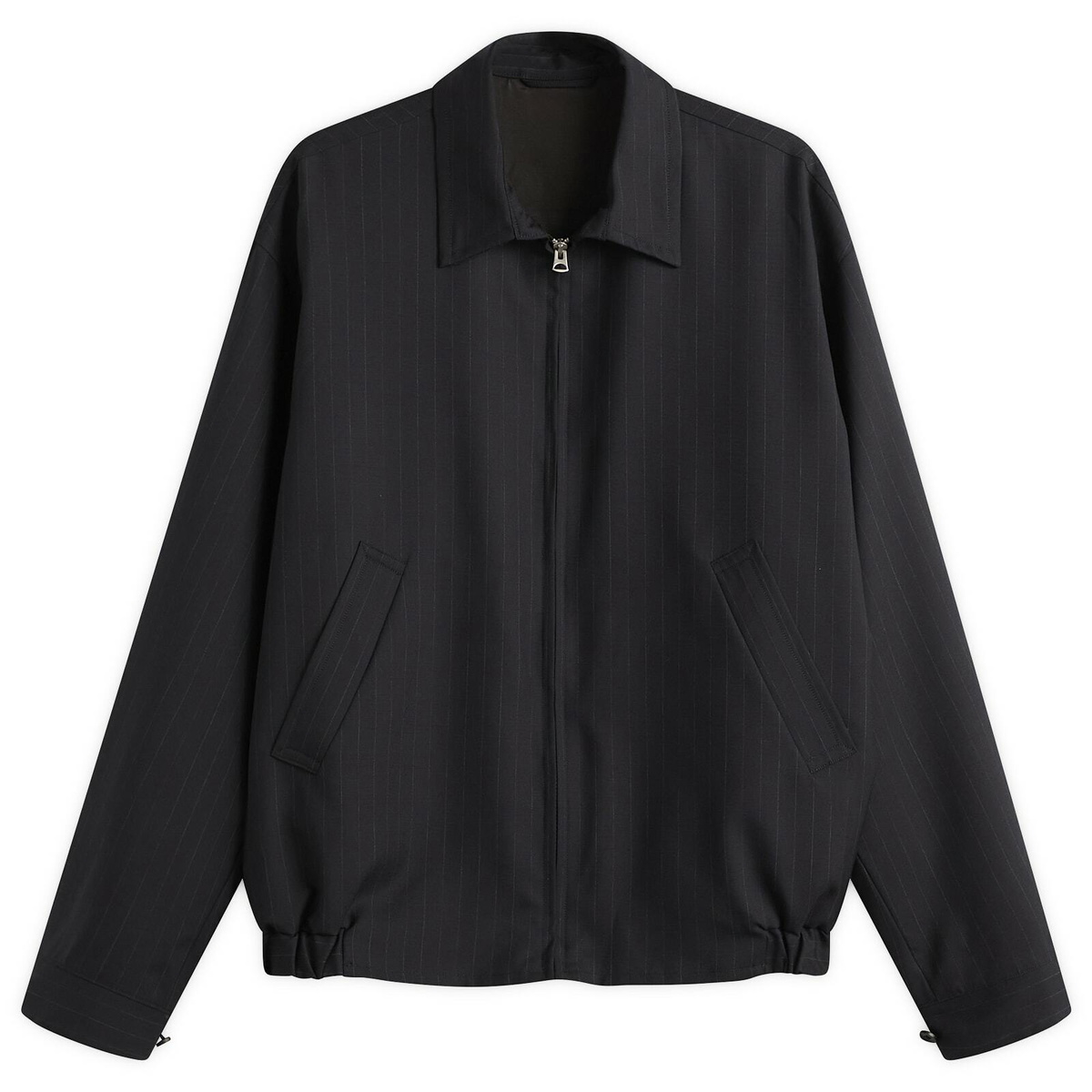 Kaptain Sunshine Men's Shadow Stripe Blouson in Navy