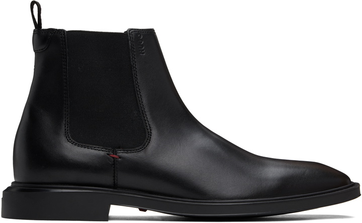 Photo: Hugo Black Leather Chelsea Boots