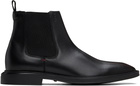 Hugo Black Leather Chelsea Boots