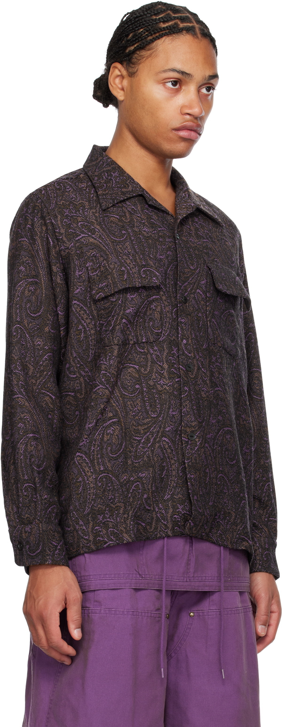 NEEDLES Purple Classic Shirt Needles