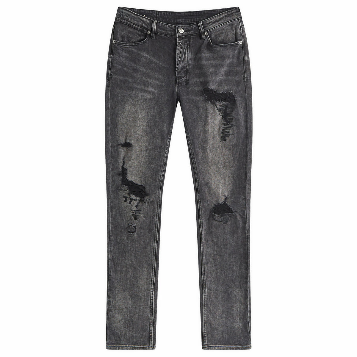 Ksubi Men's Van Winkle Rebel Skinny Jeans in Angst Trashed Ksubi