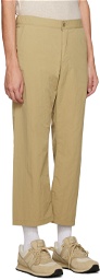 Remi Relief Beige Drawstring Trousers