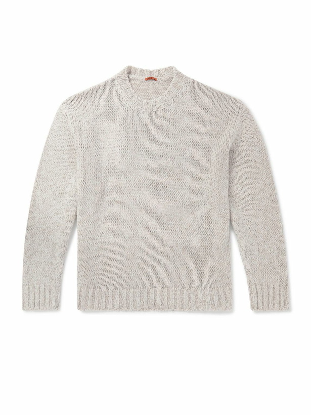 Photo: Barena - Caloma Linen and Cotton-Blend Sweater - Neutrals