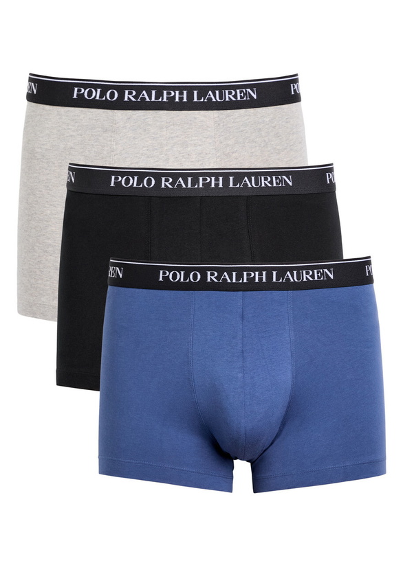 Photo: Polo Ralph Lauren Logo-jacquard Stretch-cotton Trunks set of Three Blue