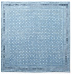 Brunello Cucinelli - Reversible Printed Silk Pocket Square - Blue