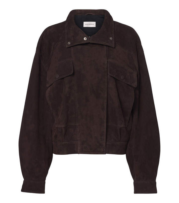 Photo: Nour Hammour Suede blouson jacket