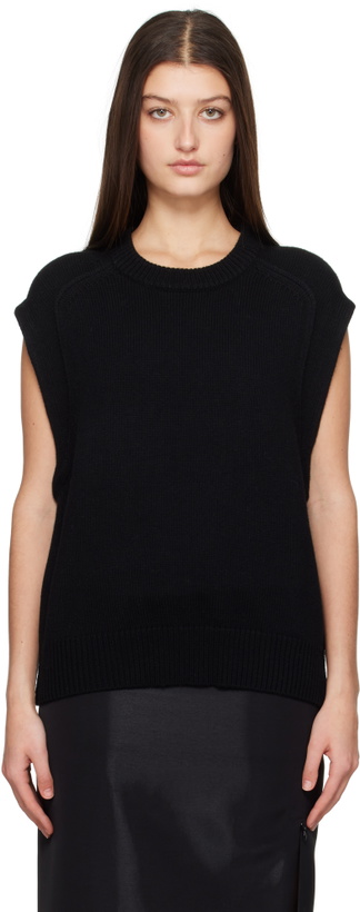Photo: Loulou Studio Black Sleeveless Boxy Top