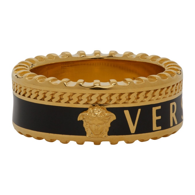 Medusa ring Versace Gold size 4 US in Metal - 24098490