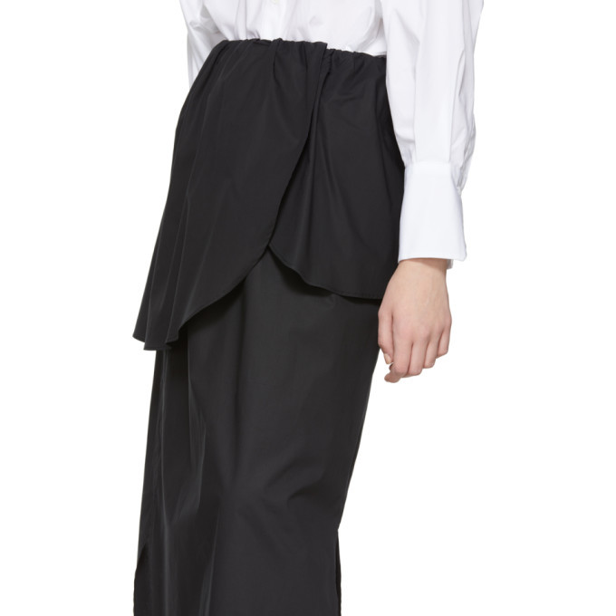 Enfold Black Somelos Peplum Skirt Enfold