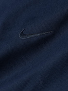 Nike - Logo-Embroidered Cotton-Twill Harrington Jacket - Blue