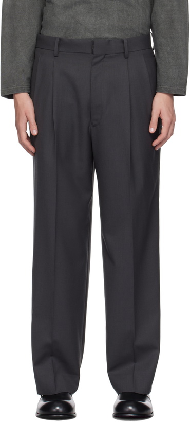 Photo: YLÈVE Gray Wool Tropical Trousers