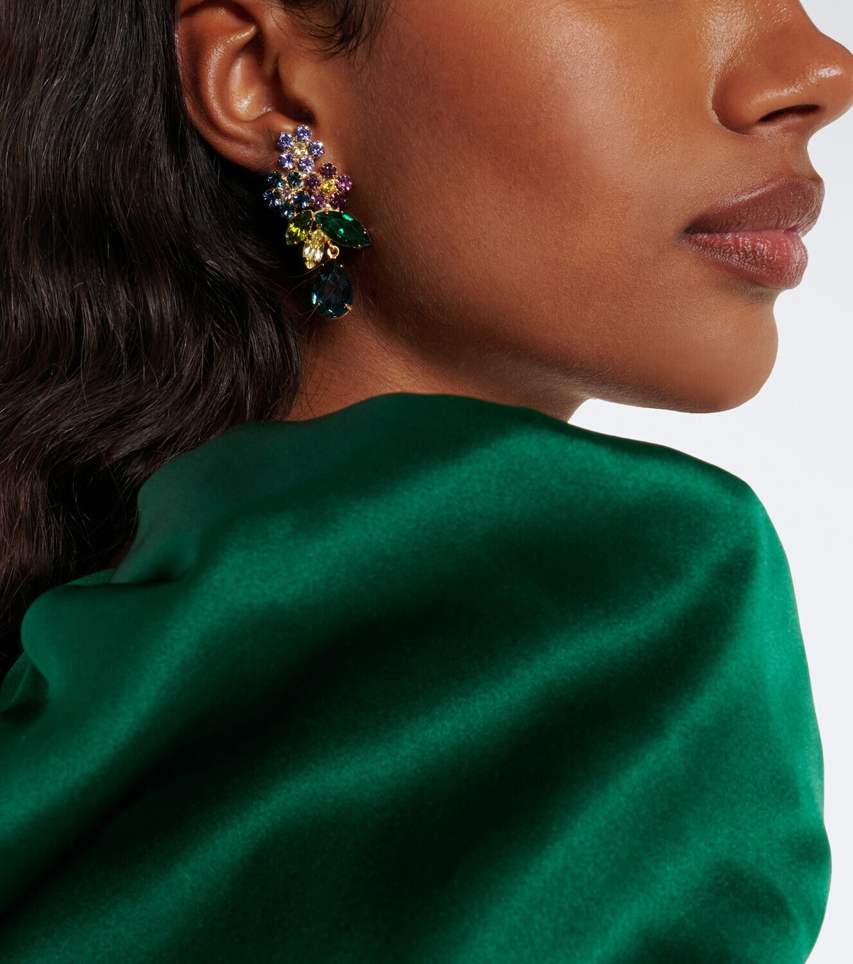 Jennifer Behr Bouquet embellished drop earrings