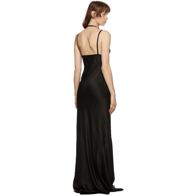 Haider Ackermann Black Silk Dali Long Dress