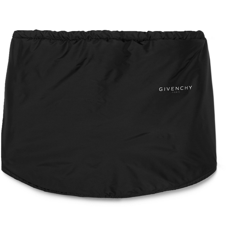 Photo: Givenchy - Logo-Print Shell Snood - Black