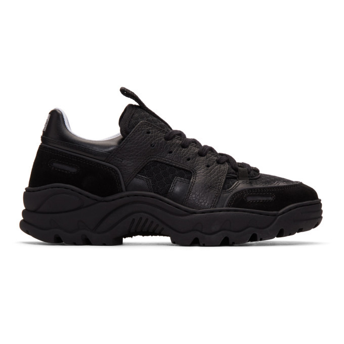 AMI アミアレクサンドルマテュッシ RUNNING LUCKY9 スニーカー AMI Alexandre Mattiussi Black Running Lucky 9 Sneakers AMI