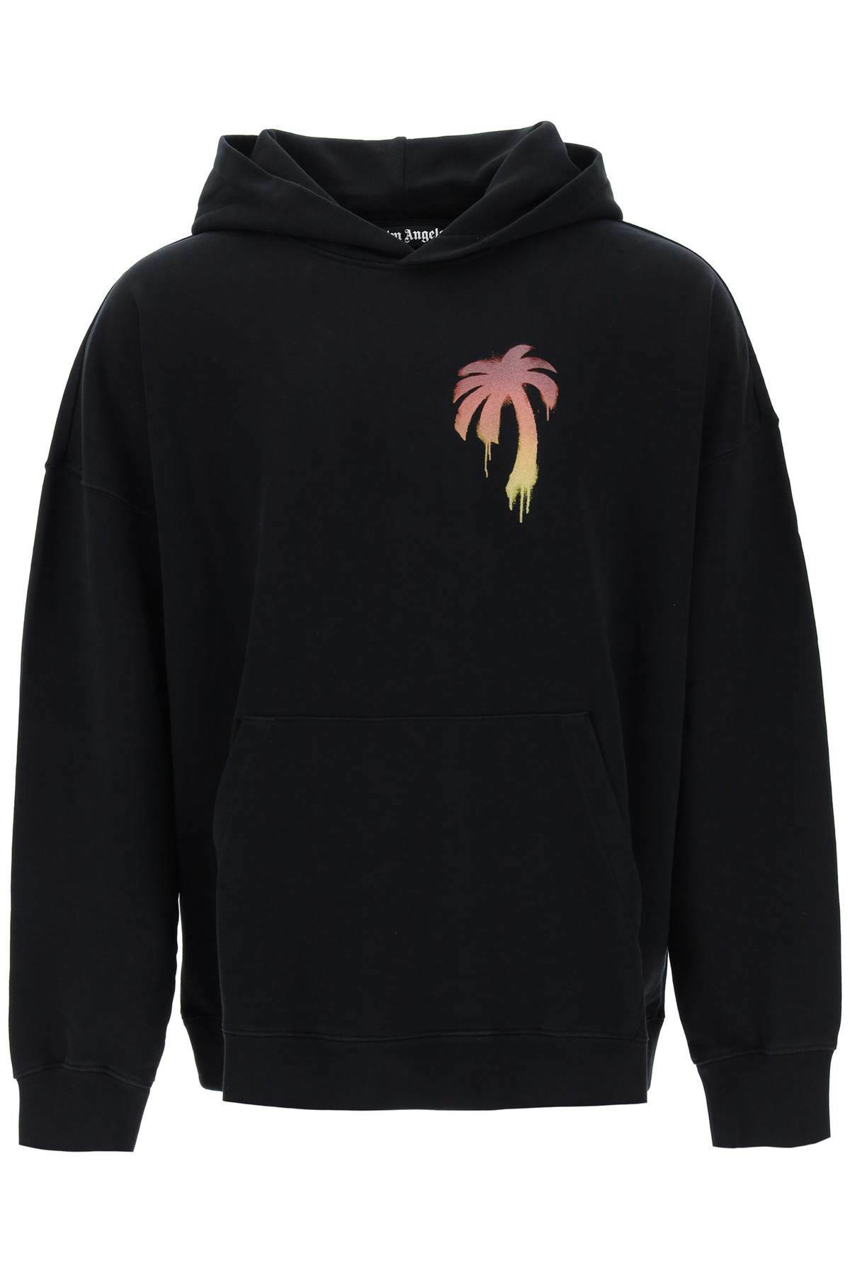 Palm Angels Black & Red Sprayed Logo 'Tokyo' Hoodie Palm Angels Palm Angels Black & Red Sprayed Logo 'Tokyo' Hoodie Palm Angels