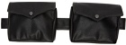 Boramy Viguier Black Faux-Leather Trooper Belt Bag