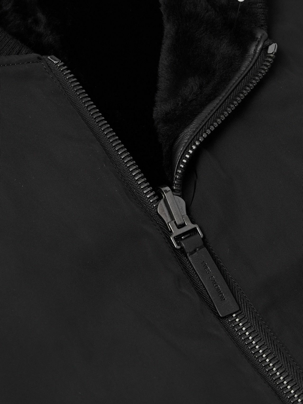 Yves Salomon - Merinillo Reversible Shell and Shearling Jacket - Black