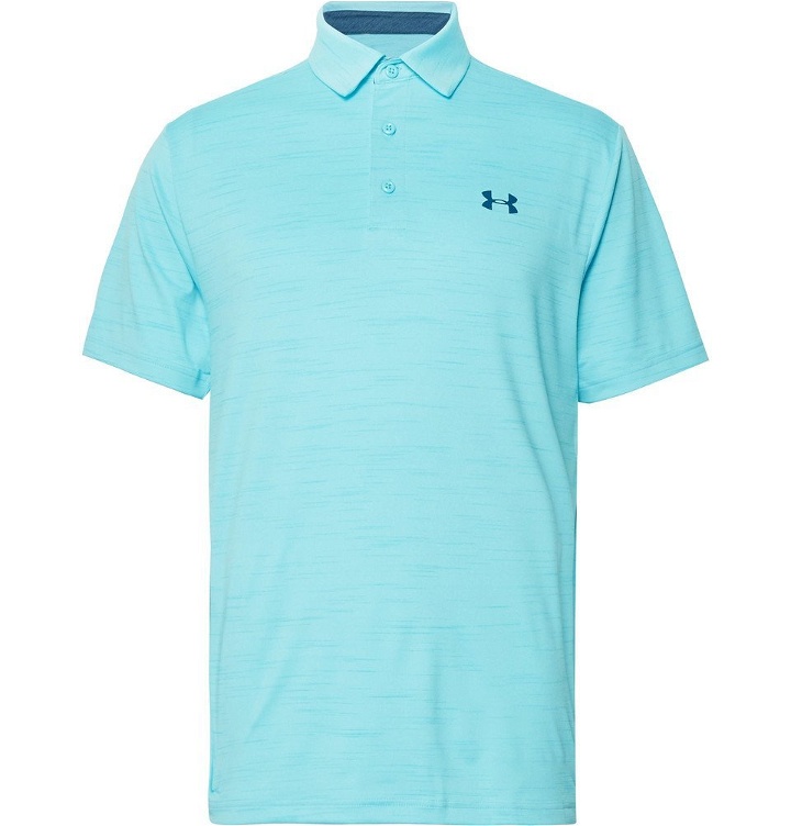 Photo: Under Armour - Playoff HeatGear Golf Polo Shirt - Men - Light blue