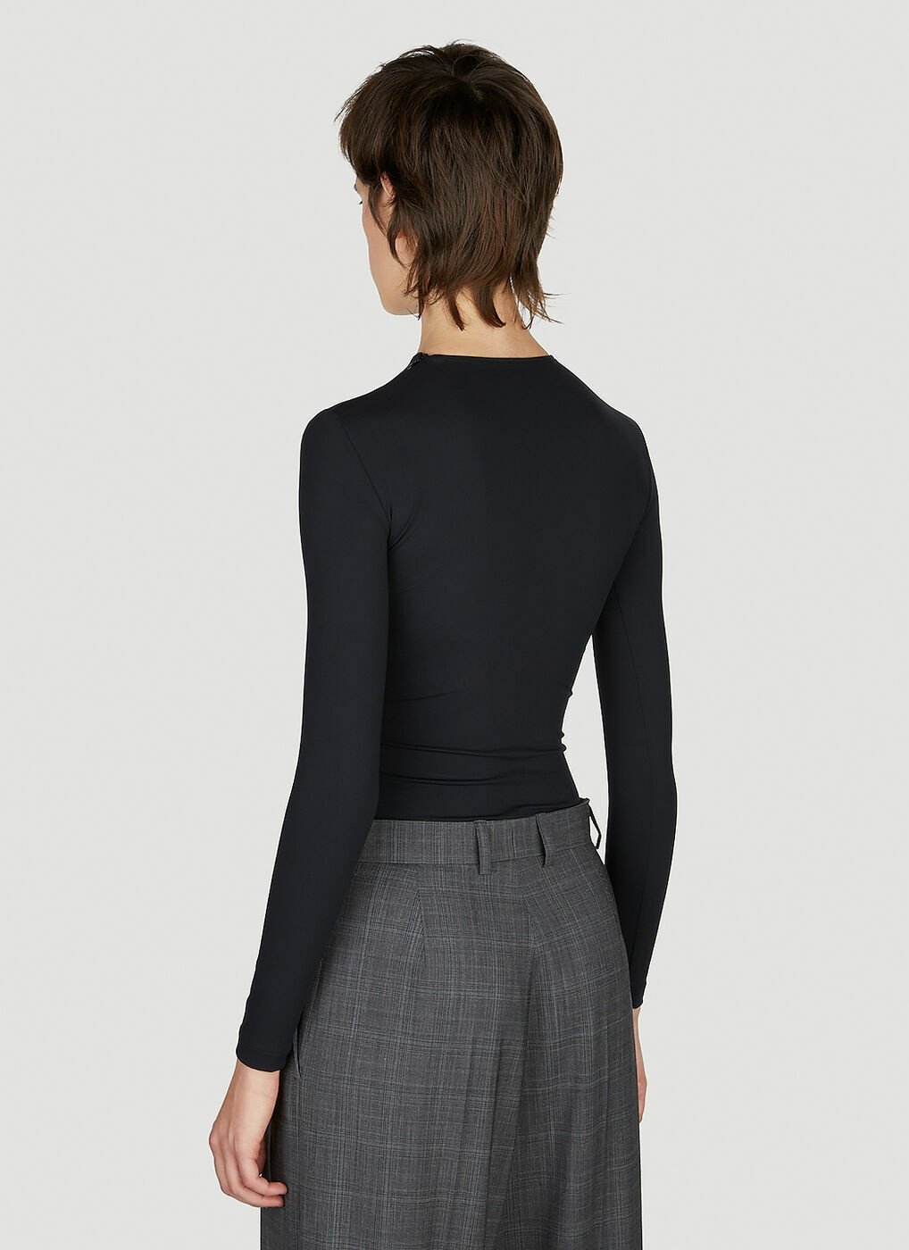 Balenciaga - Long Sleeve Bodysuit in Black