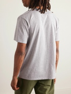Maison Kitsuné - Logo-Print Cotton-Jersey T-Shirt - Gray
