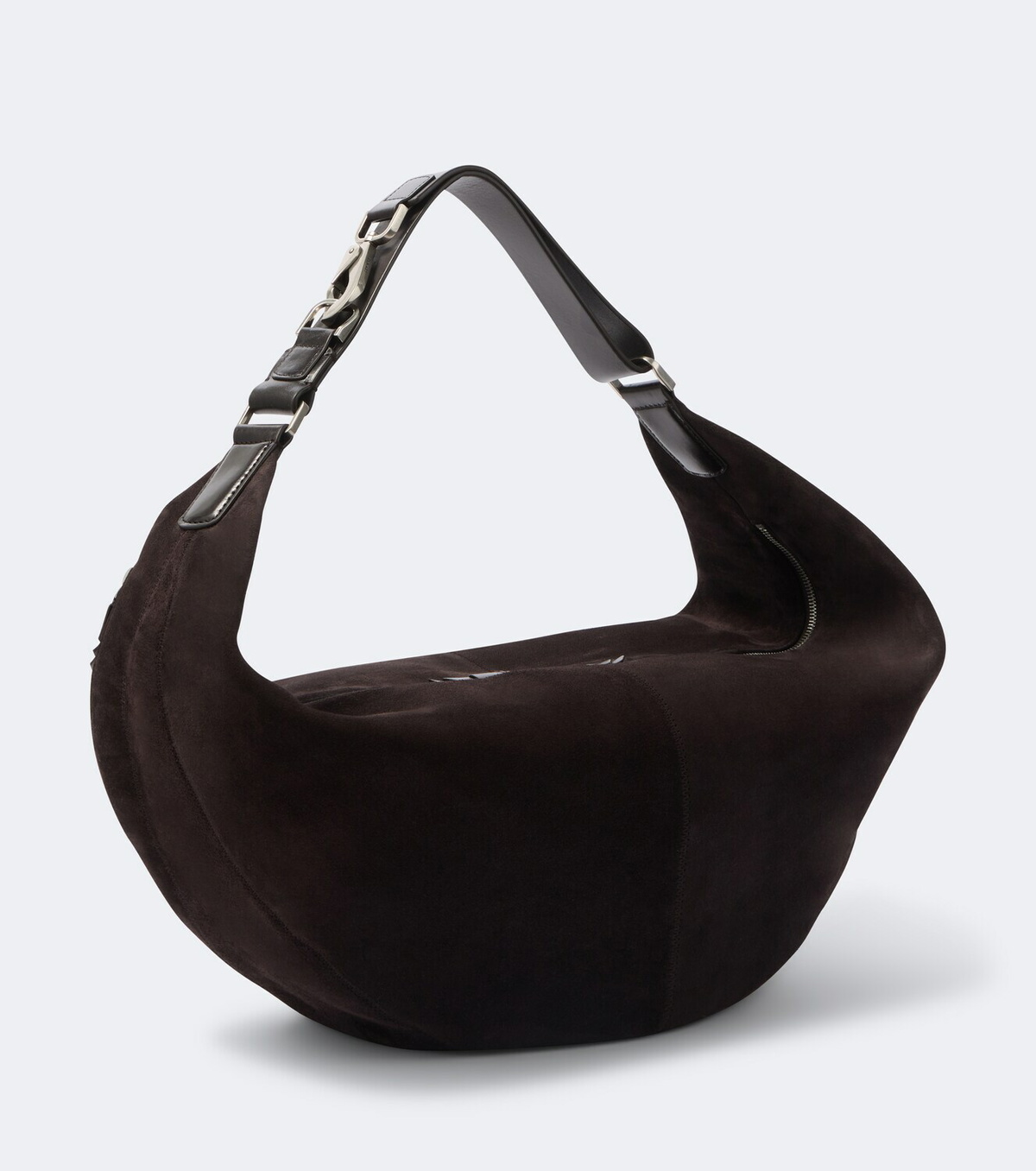 Lemaire Quiver Clip large suede shoulder bag