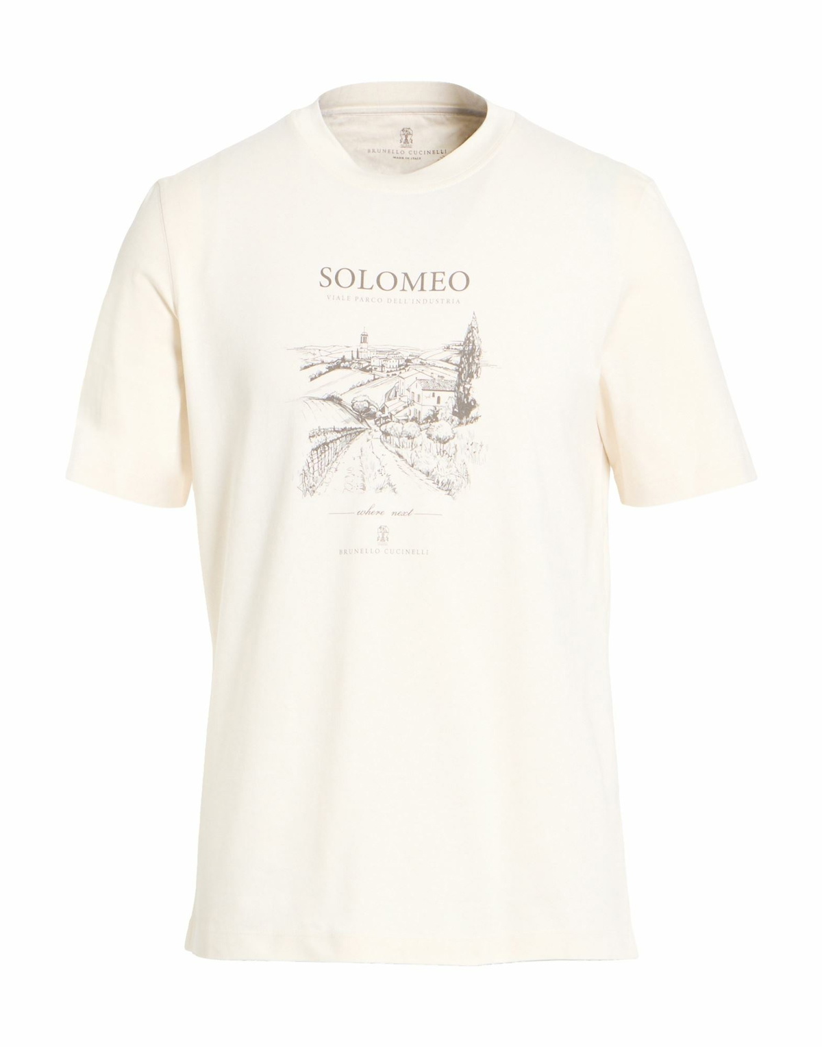 Brunello Cucinelli Mens T-shirt Ivory