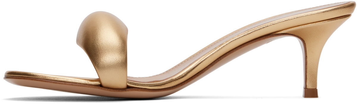 Gianvito Rossi Gold Bijoux 35 Mules