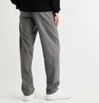 Richard James - Tapered Puppytooth Wool-Flannel Drawstring Trousers - Gray
