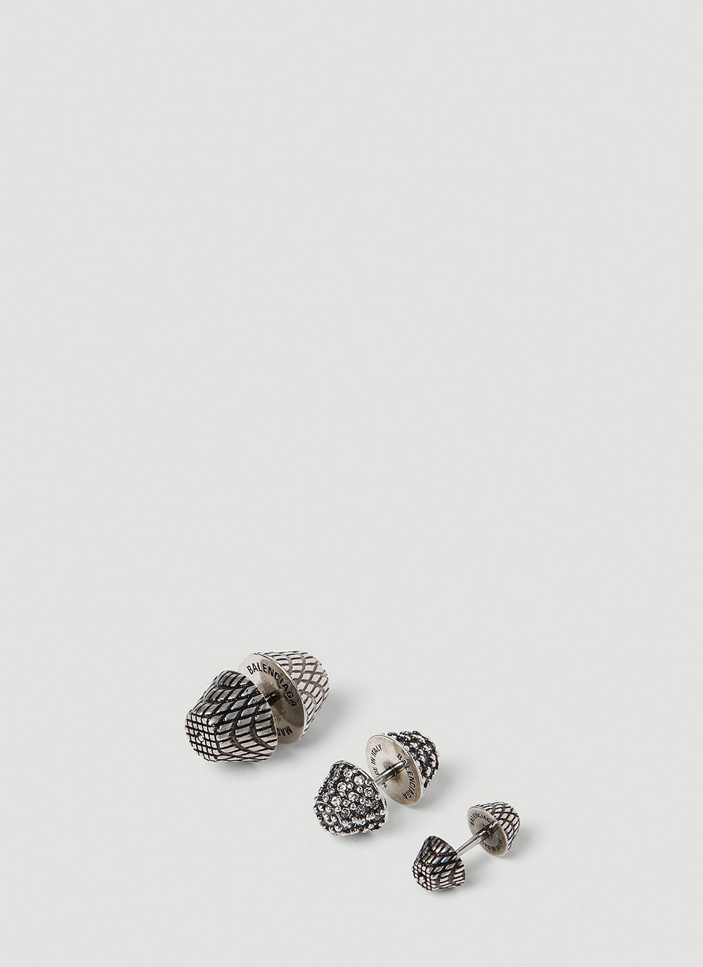 Balenciaga - Cagole Ear Stud in Silver Balenciaga