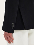 Ferragamo Mens Single breasted jersey blazer in Black