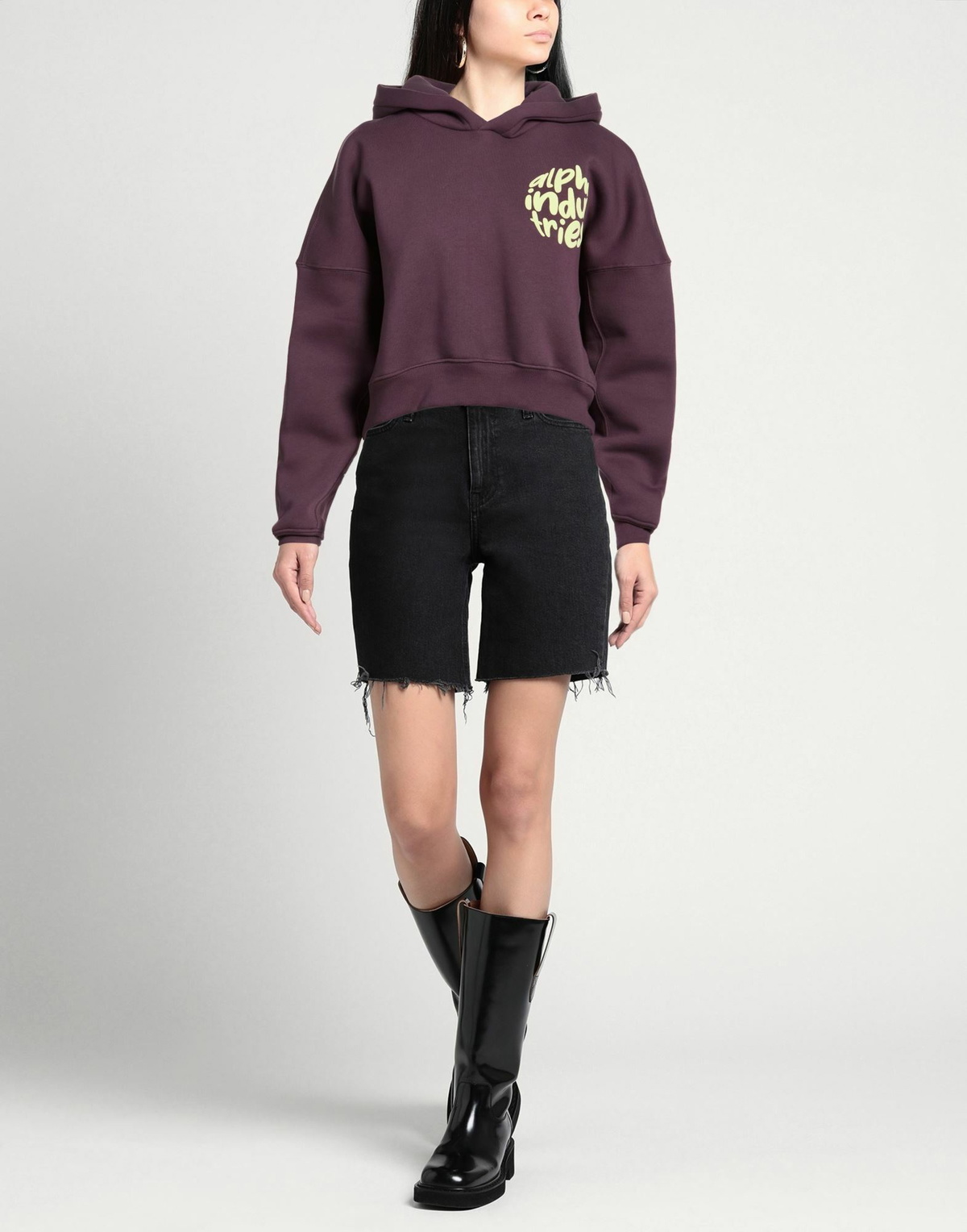 Alpha Industries Womens Sweatshirt Plum