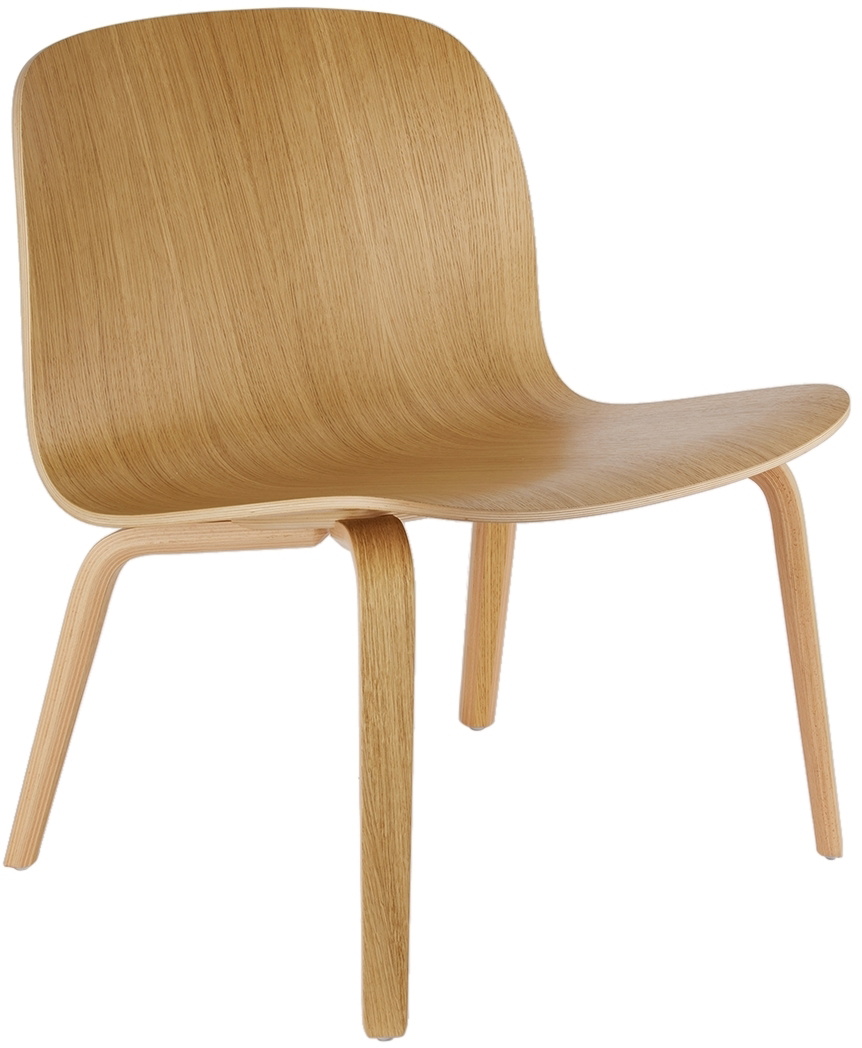 Muuto Beige Oak Visu Lounge Chair