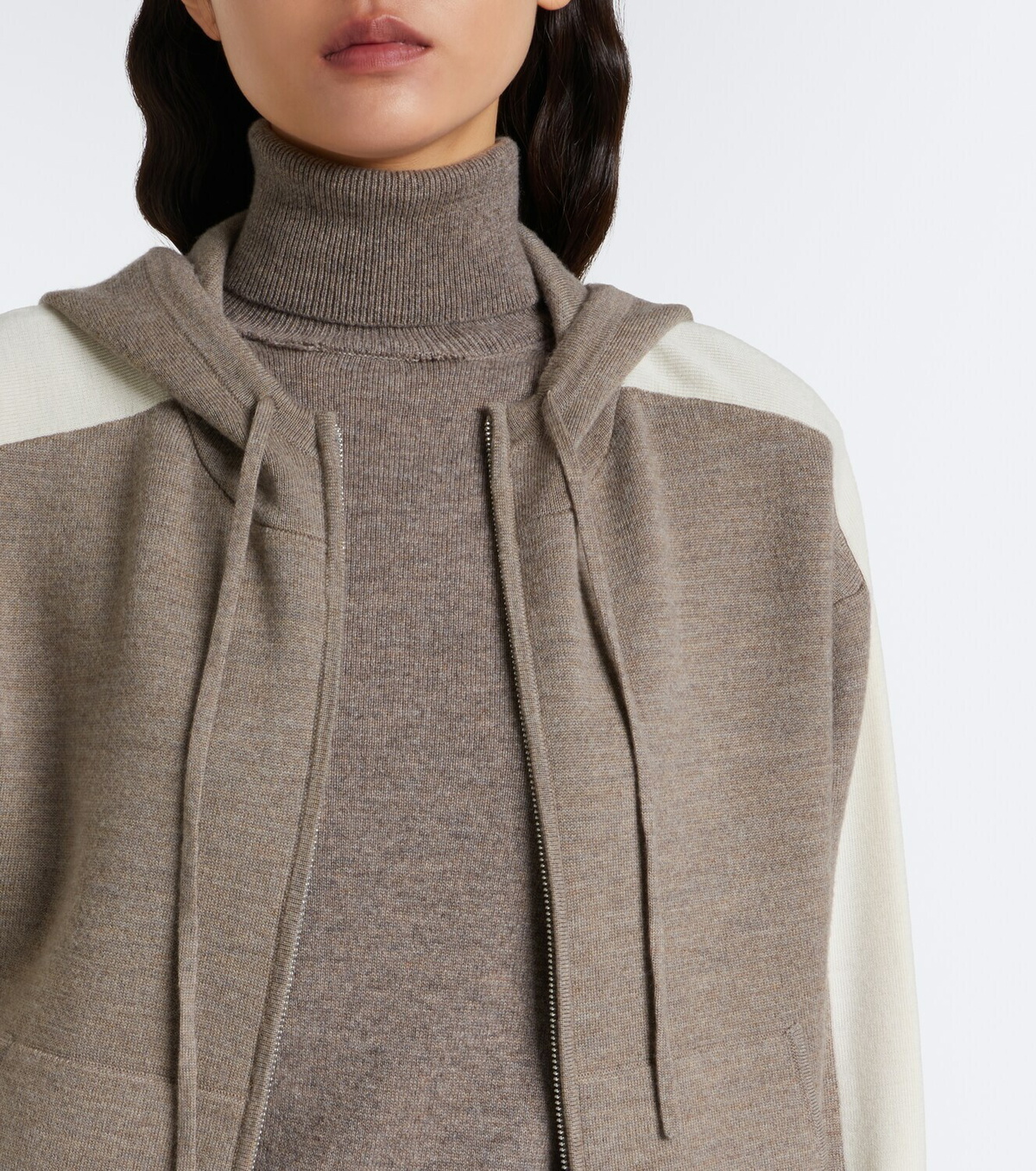 Fusalp Nymira wool-blend zip-up hoodie