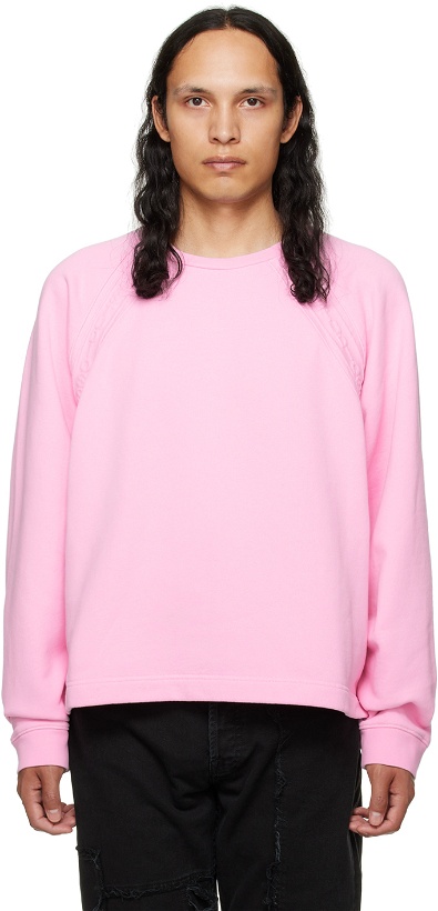 Photo: Acne Studios Pink Tape Sweatshirt