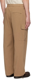 ATON Tan Drawstring Cargo Pants
