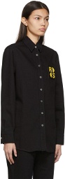 Raf Simons Black Smiley Edition Denim Shirt