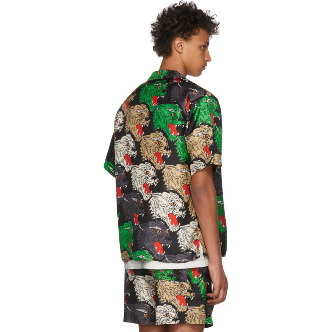 Shop the Gucci Panther Face Bowling Shirt - ICON