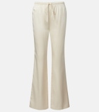 Rebecca Vallance Elise silk satin flared pants
