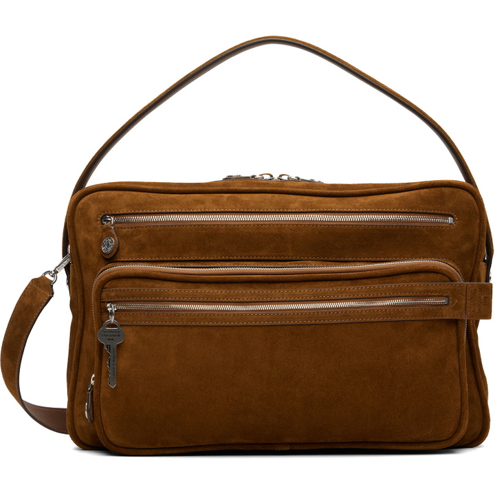 Photo: Acne Studios Brown Camero Camera Suede Shoulder Bag