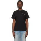 Moncler Black Embroidered Logo Cotton T-shirt
